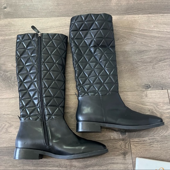 AEROSOLES Berri Tall Quilted Riding Boots NWOT - Picture 2 of 10